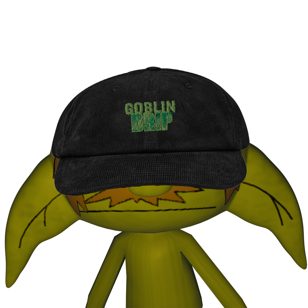 Goblin Drip Corduroy Hat